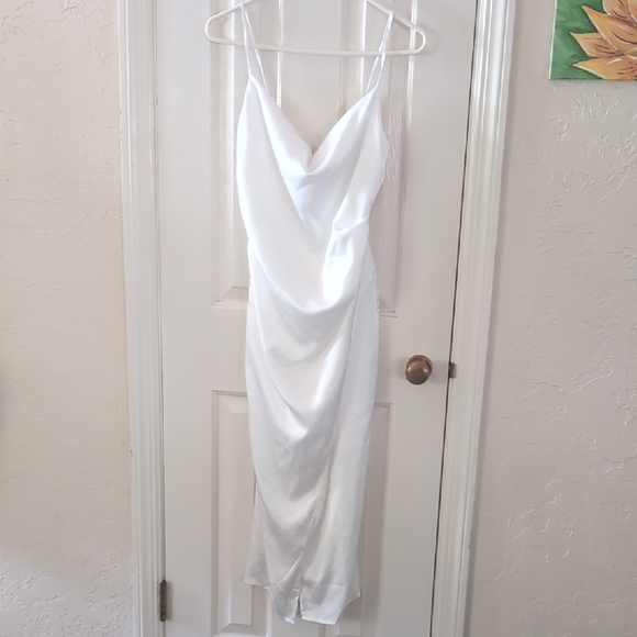 Windsor White Slip Dress - Picture 1 of 5